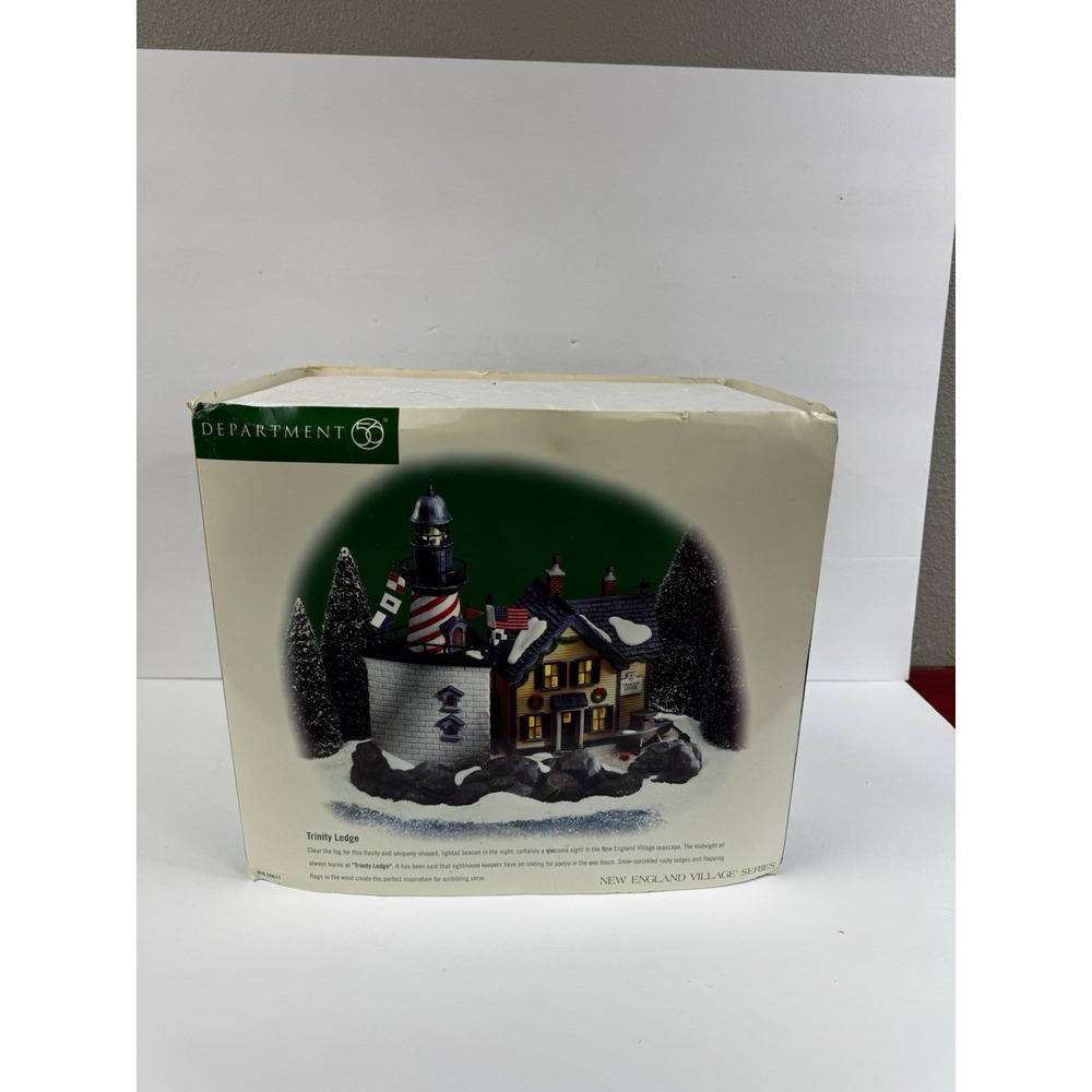 DEPARTMENT 56 NEW ENGLAND VILLAGE SERIES TRINITY LEDGE 56611 RETIRED 2002
